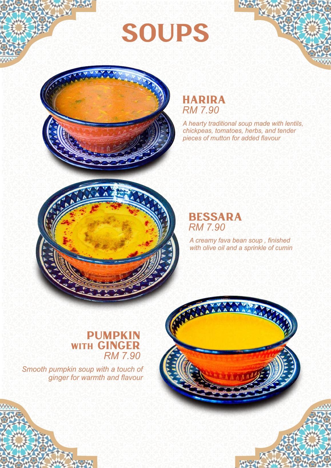 Menu Page 10 — Tagines